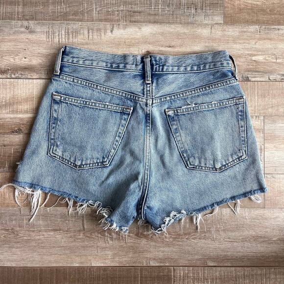 AGOLDE Parker Vintage Cut Off Denim Shorts in Freewheeling Size 25 - Picture 3 of 5